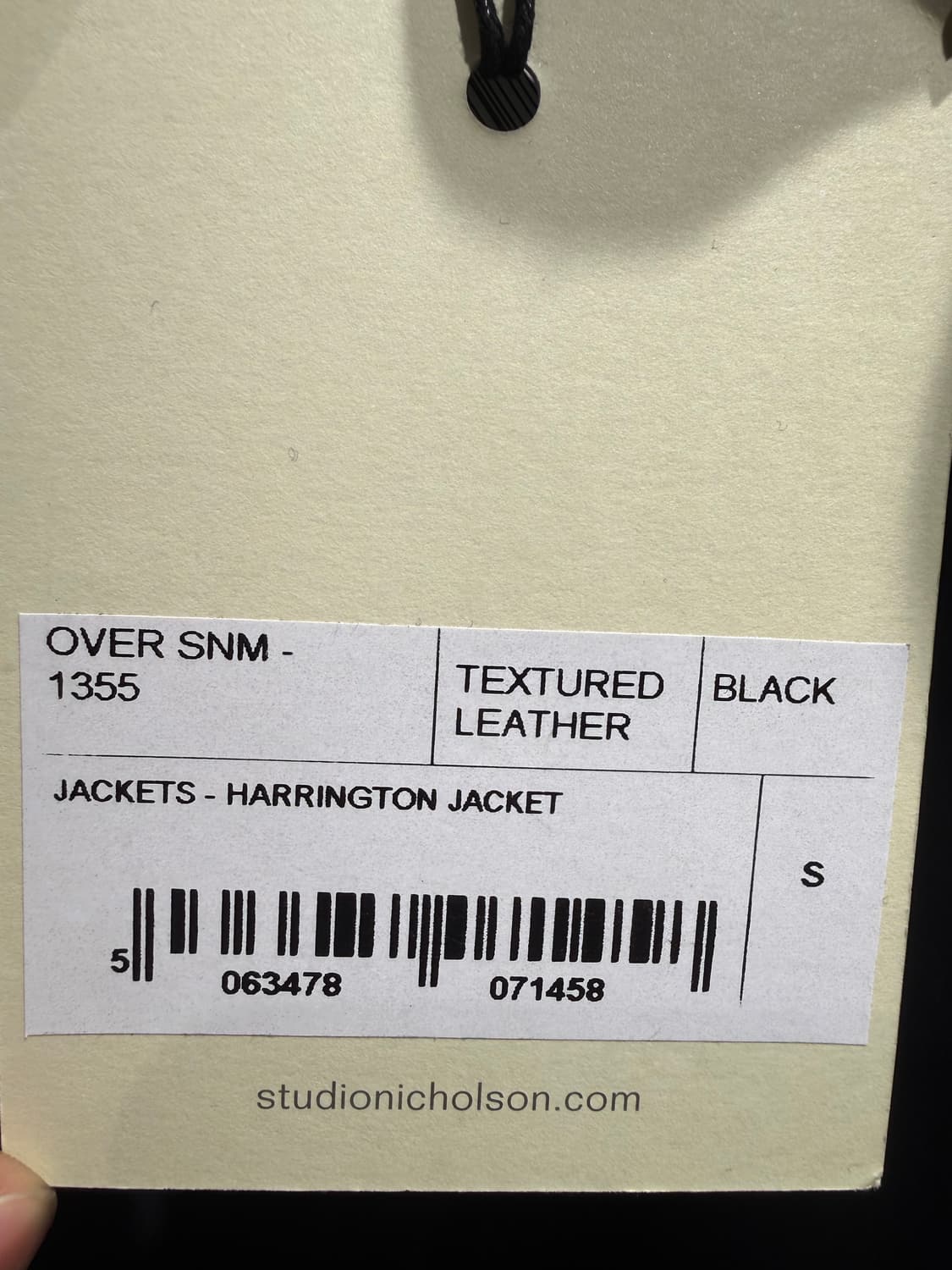 스튜디오 니콜슨 텍스터드 레더 자켓 S 상품이미지6