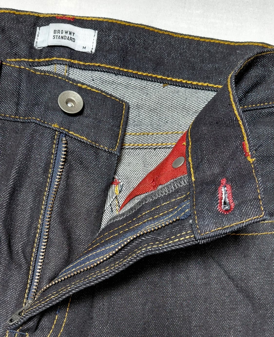 [M/30] 브라우니 스탠다드 셀비지 데님 (생지 진청) 상품이미지5