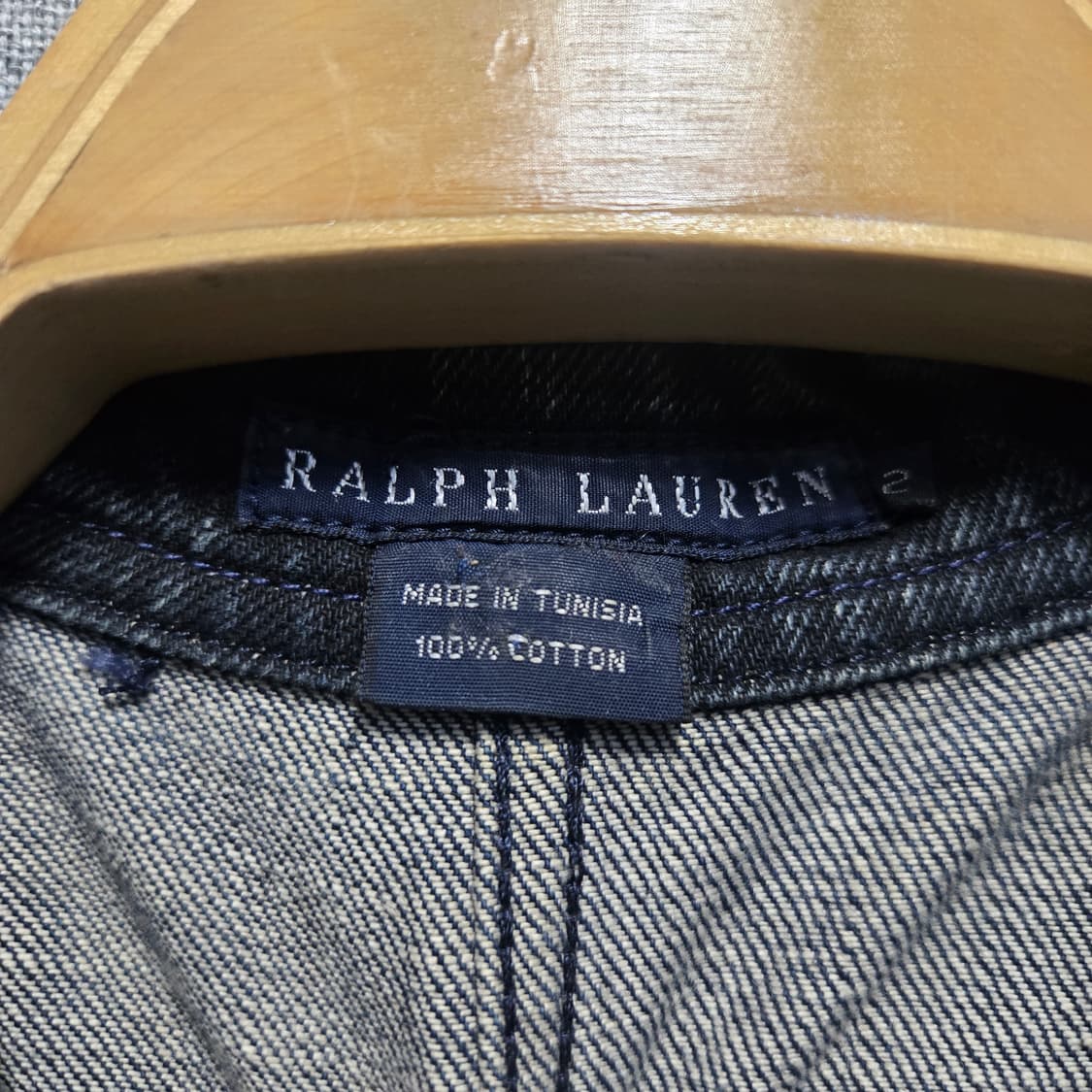 폴로랄프로렌 블랙 빈티지 워싱 데님  자켓  상품이미지4