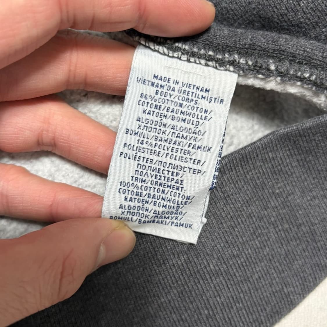 M 폴로랄프로렌 그레이 기모 후드집업 상품이미지5