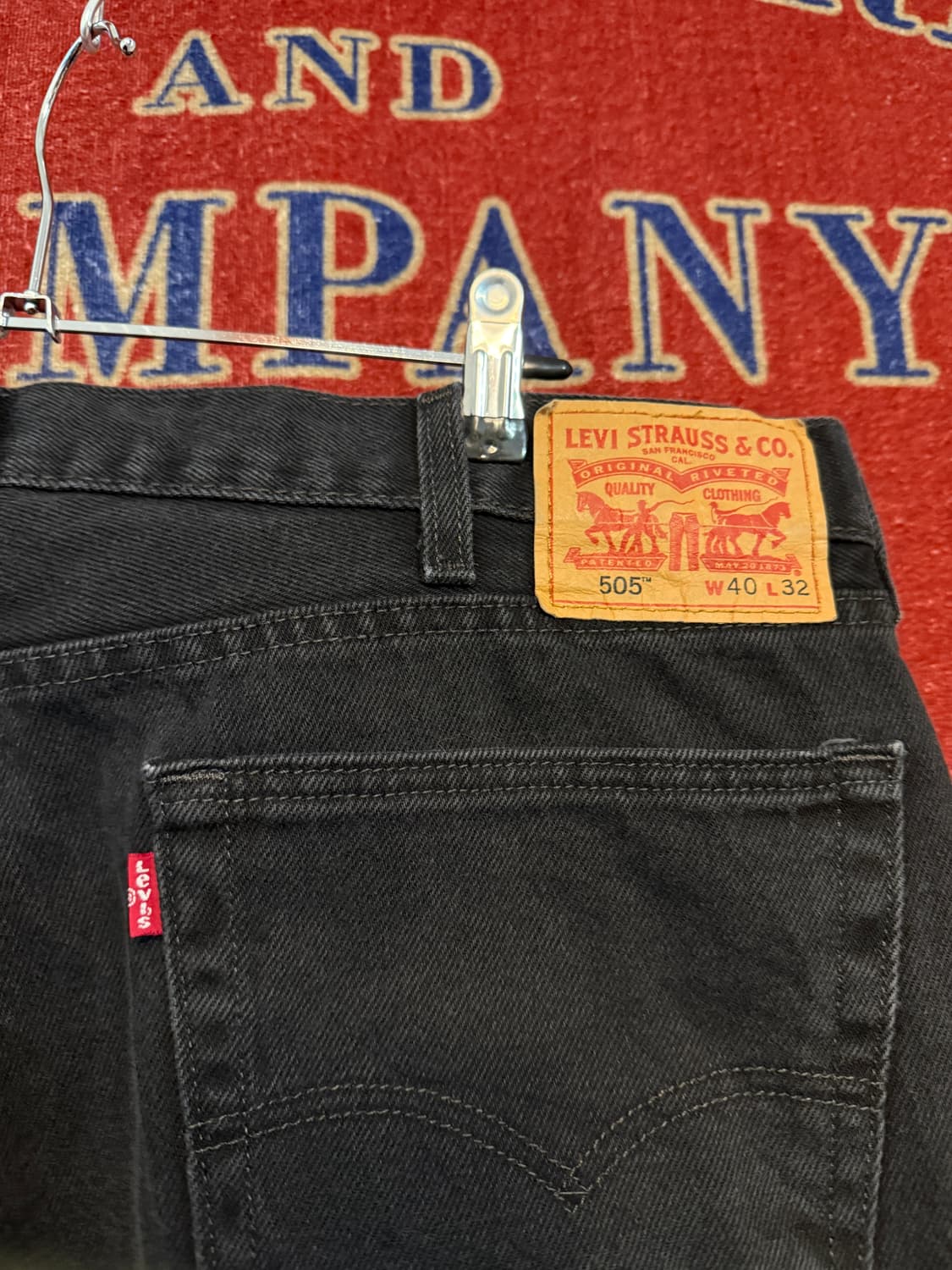 리바이스 505 흑청 40/32 멕시코 상품이미지5