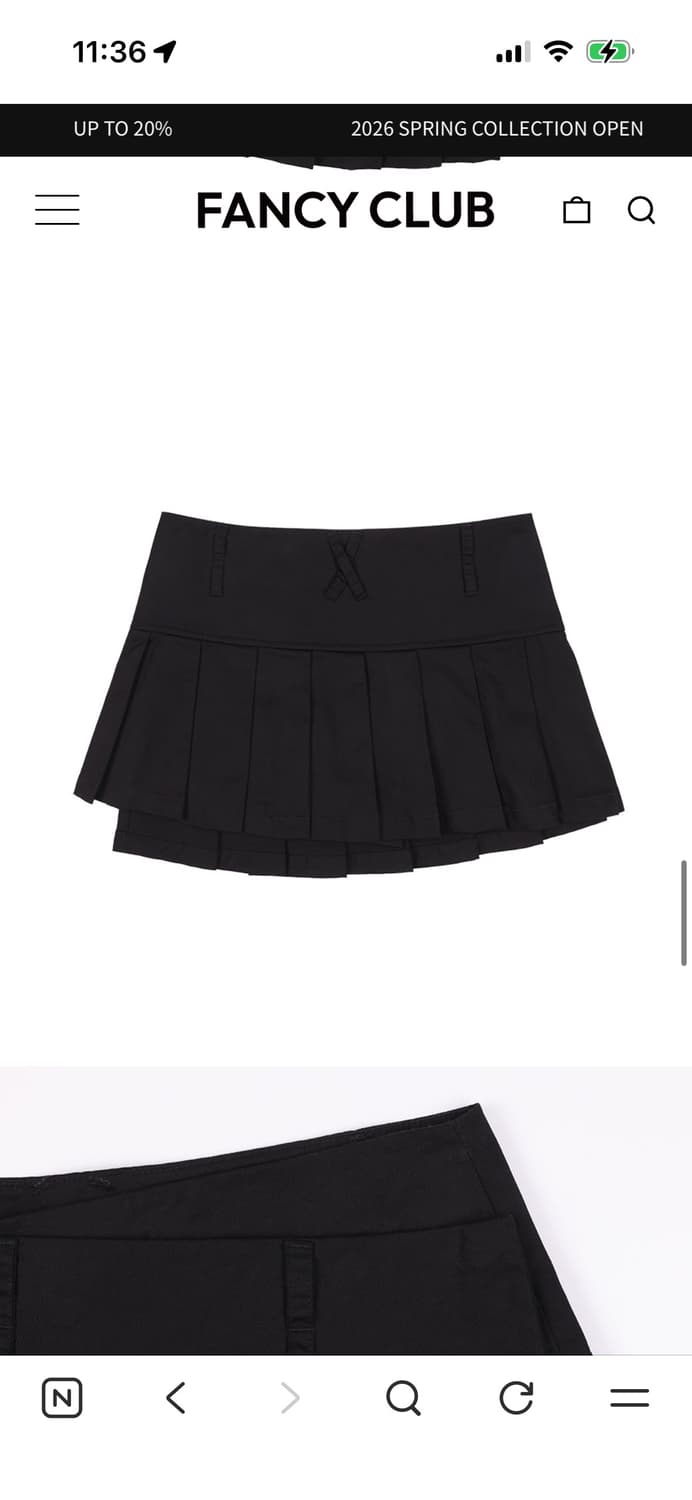 팬시클럽 PLEATS LAYERED WRAP SKIRT (BLACK) 상품이미지10