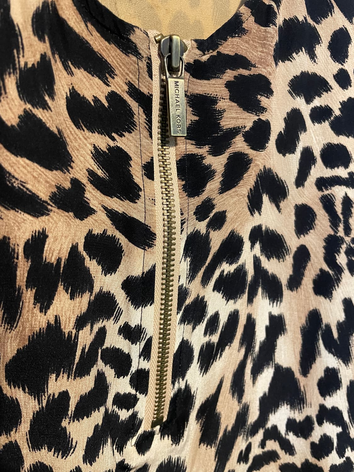 마이클코어스 레오파드 슬리브리스 원피스 상품이미지6