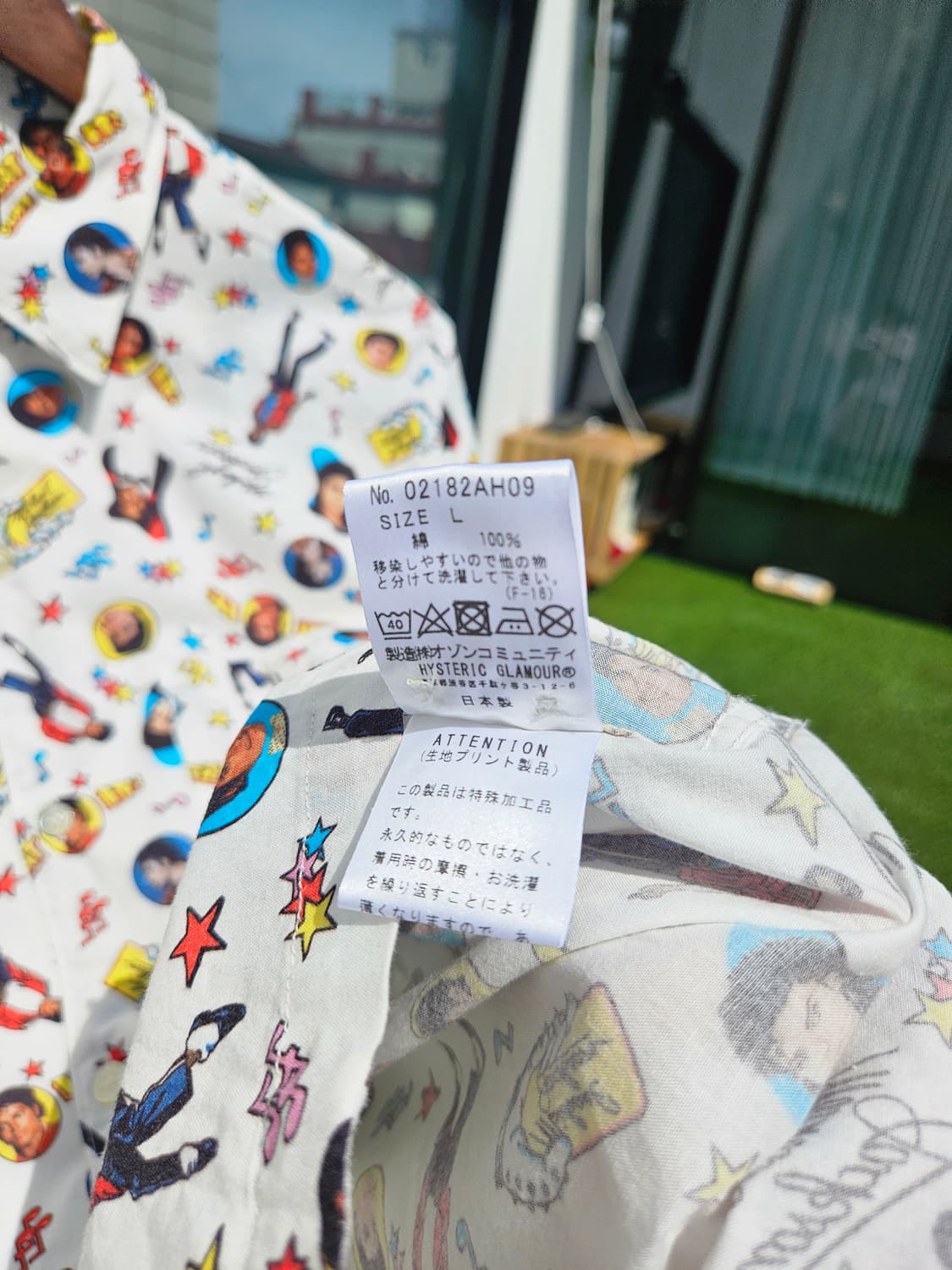 히스테릭글래머 마이클잭슨 하프 셔츠 상품이미지5