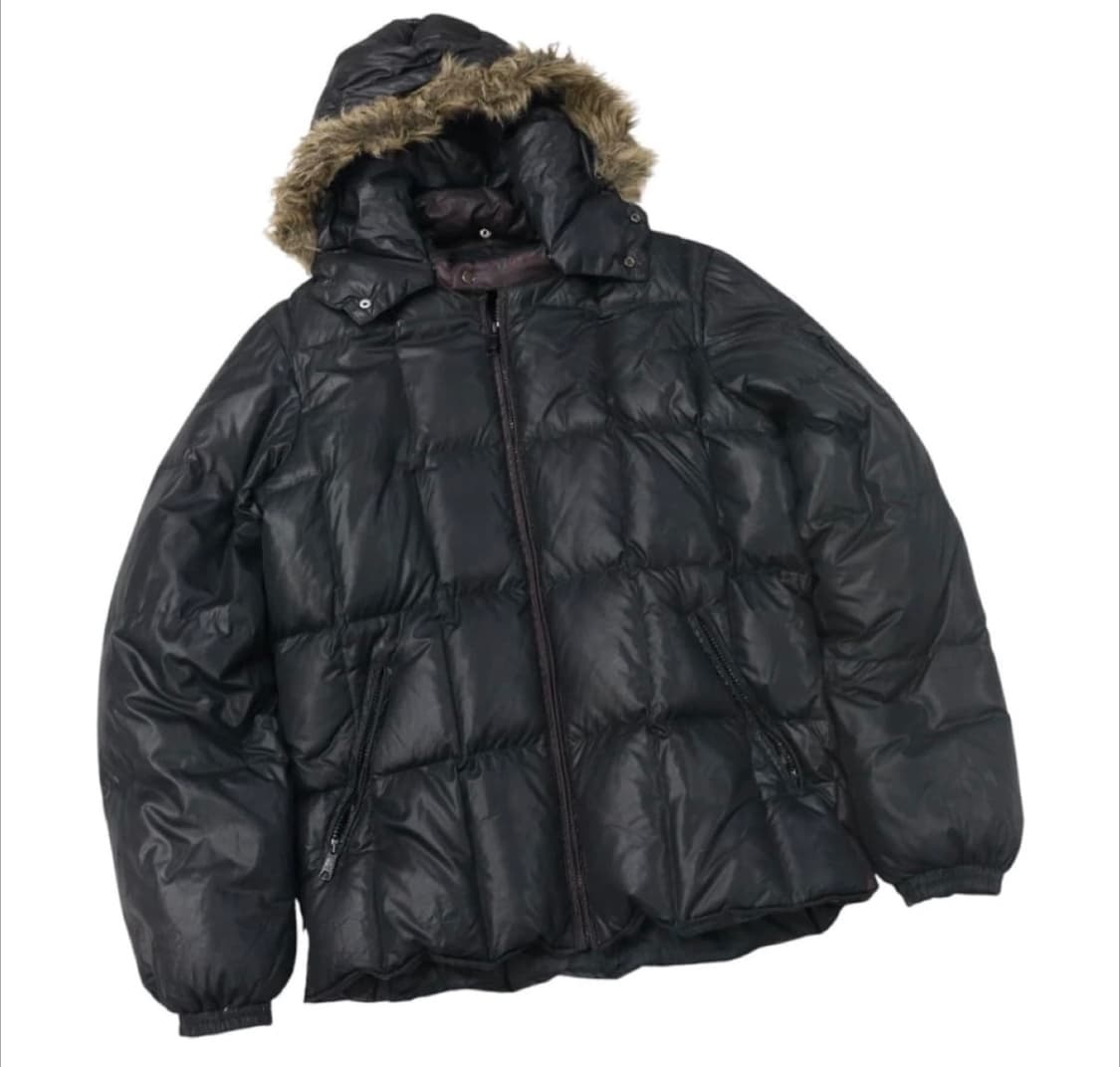 COX 빈티지 후드 퍼 덕다운 패딩 점퍼 상품이미지1