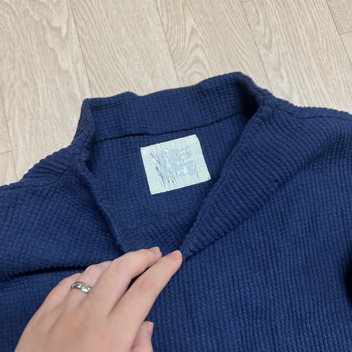 빈티지 레이어드 니트 원피스 상품이미지3