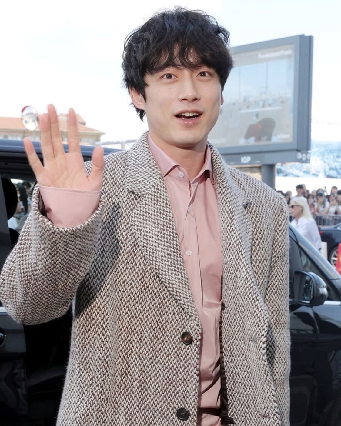 프라다 라프시몬스 24fw 도니골 트위드 오버코트 상품이미지9