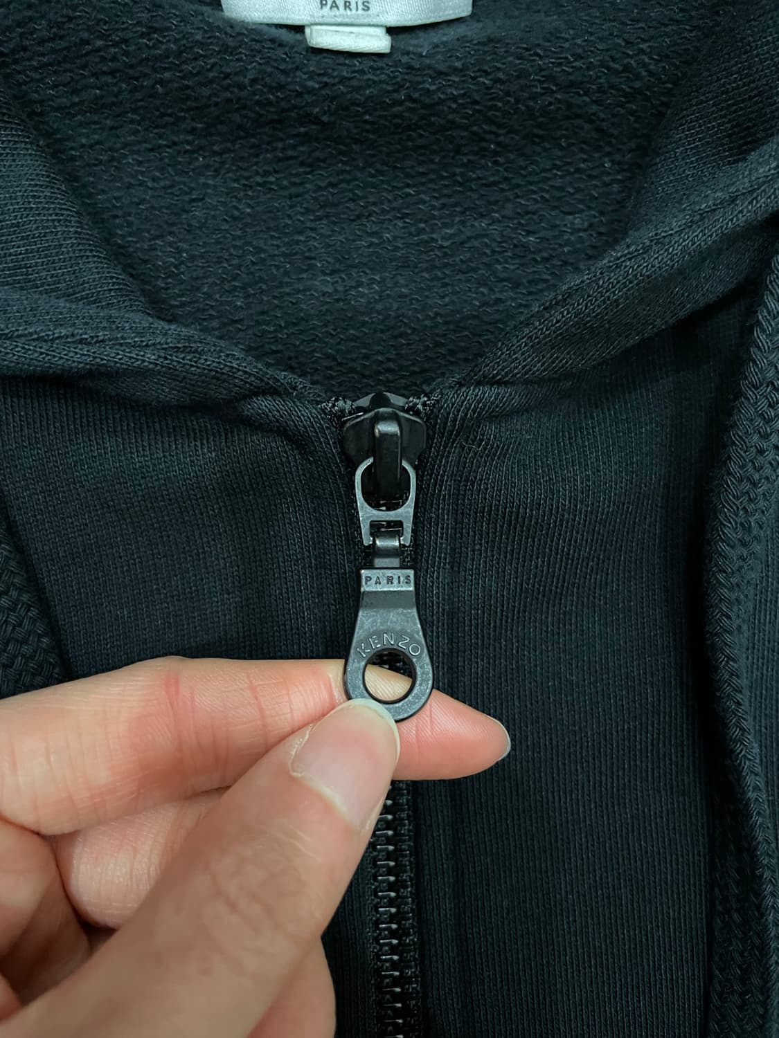 겐조 KENZO 로고 블랙 후드집업 상품이미지5