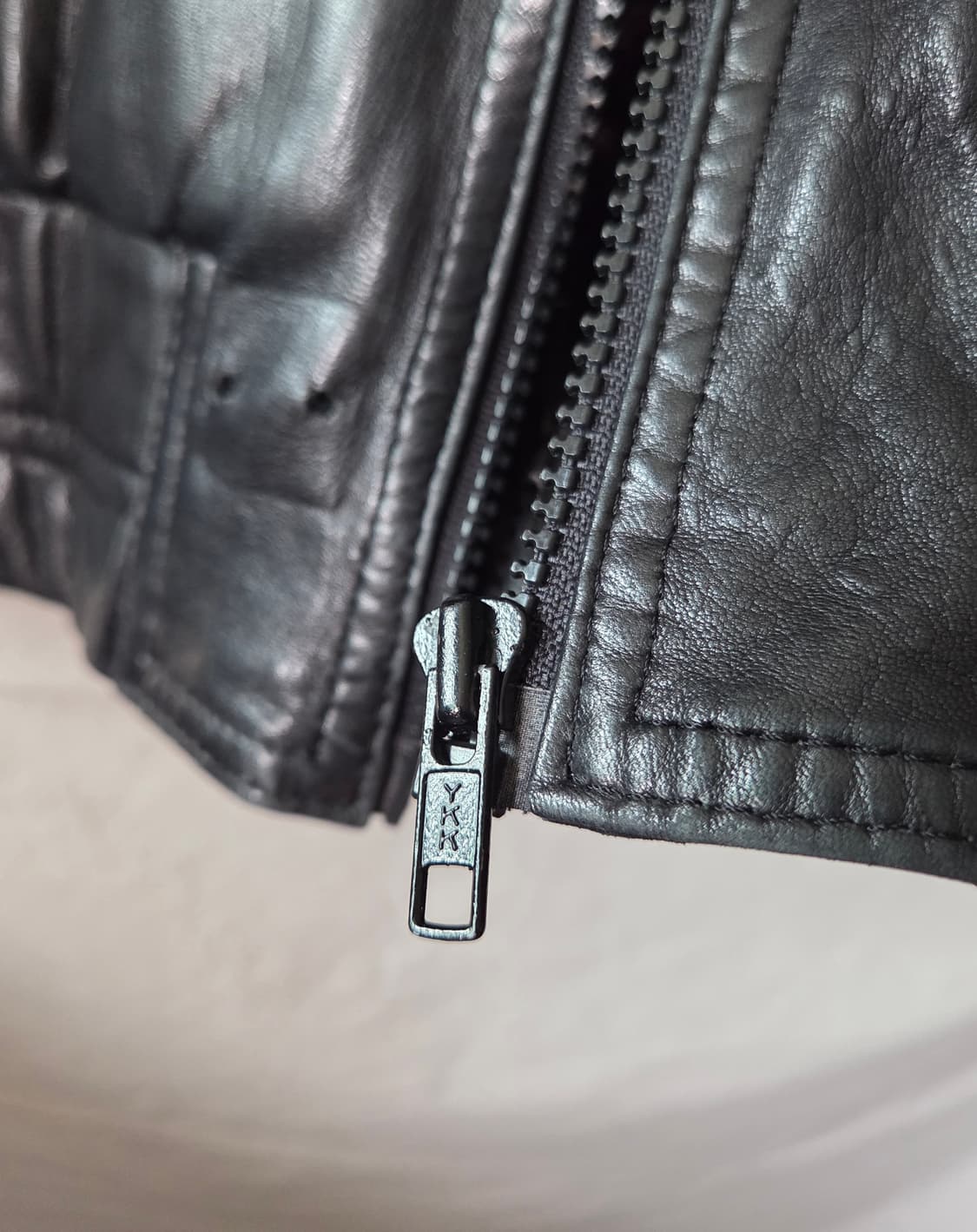 월드맵 패치 양가죽 레더 자켓 105 상품이미지9