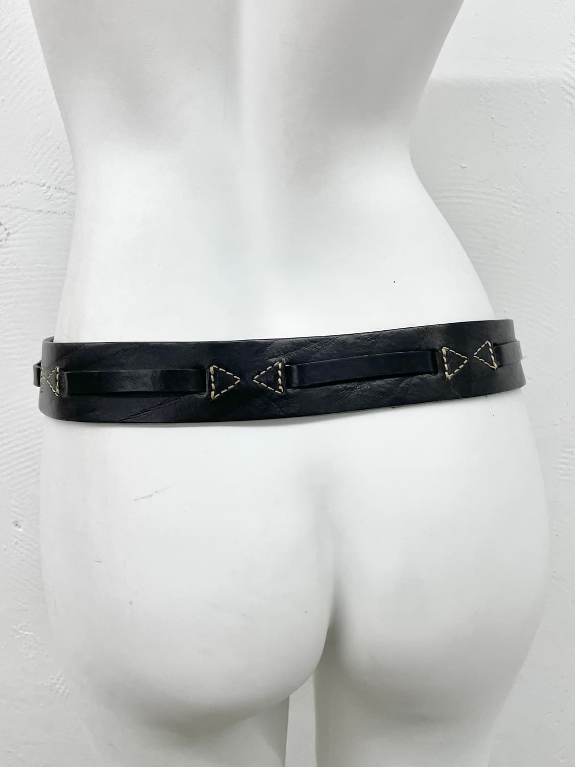 미치코 리얼레더 디테일 버클 벨트  상품이미지6