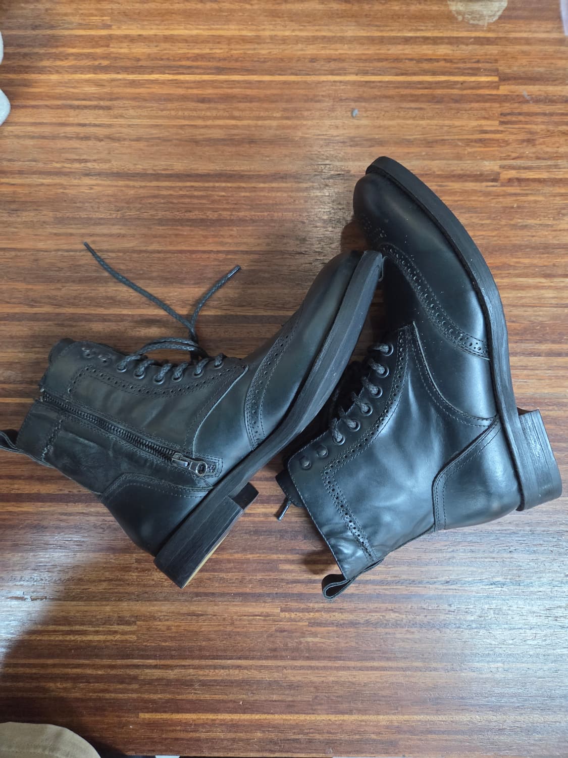 빈티지 bak 윙팁 가죽 워커 부츠 265 상품이미지1