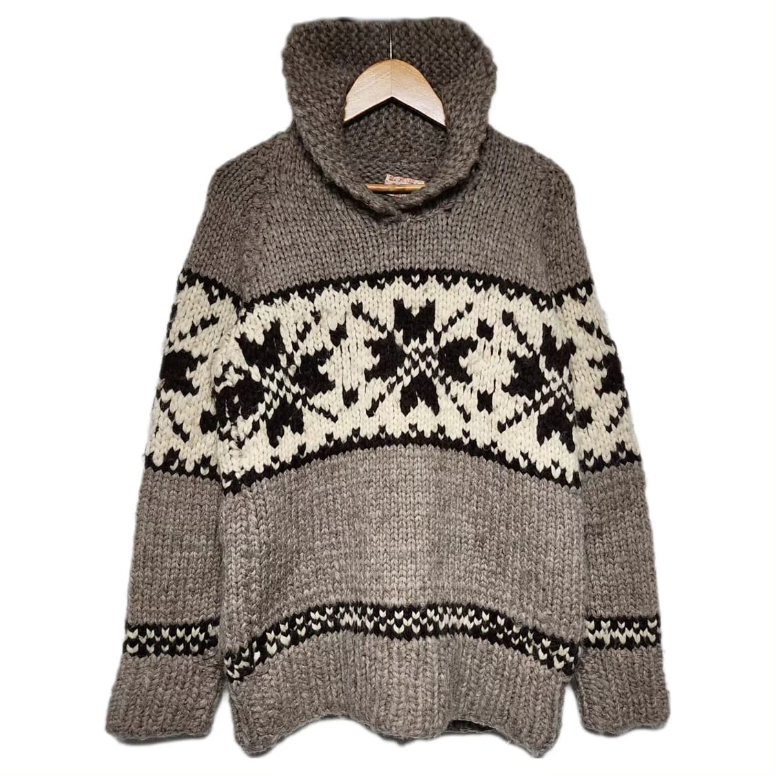 [Vintage] 빈티지 코위찬 숄카라 헤비 스웨터니트 상품이미지1