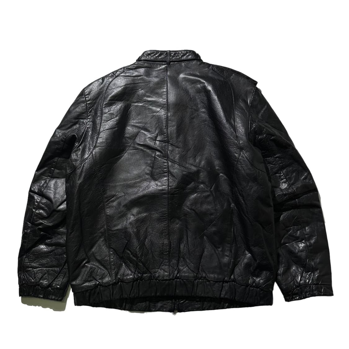 Hi Land 카우스킨 소가죽 레더 바이커 봄버 자켓 상품이미지2