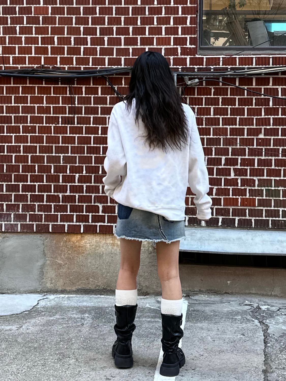 CARLO PALAZZI 레더 봄버자켓 히스테릭 롱슬리브 돌체 스커트 상품이미지5