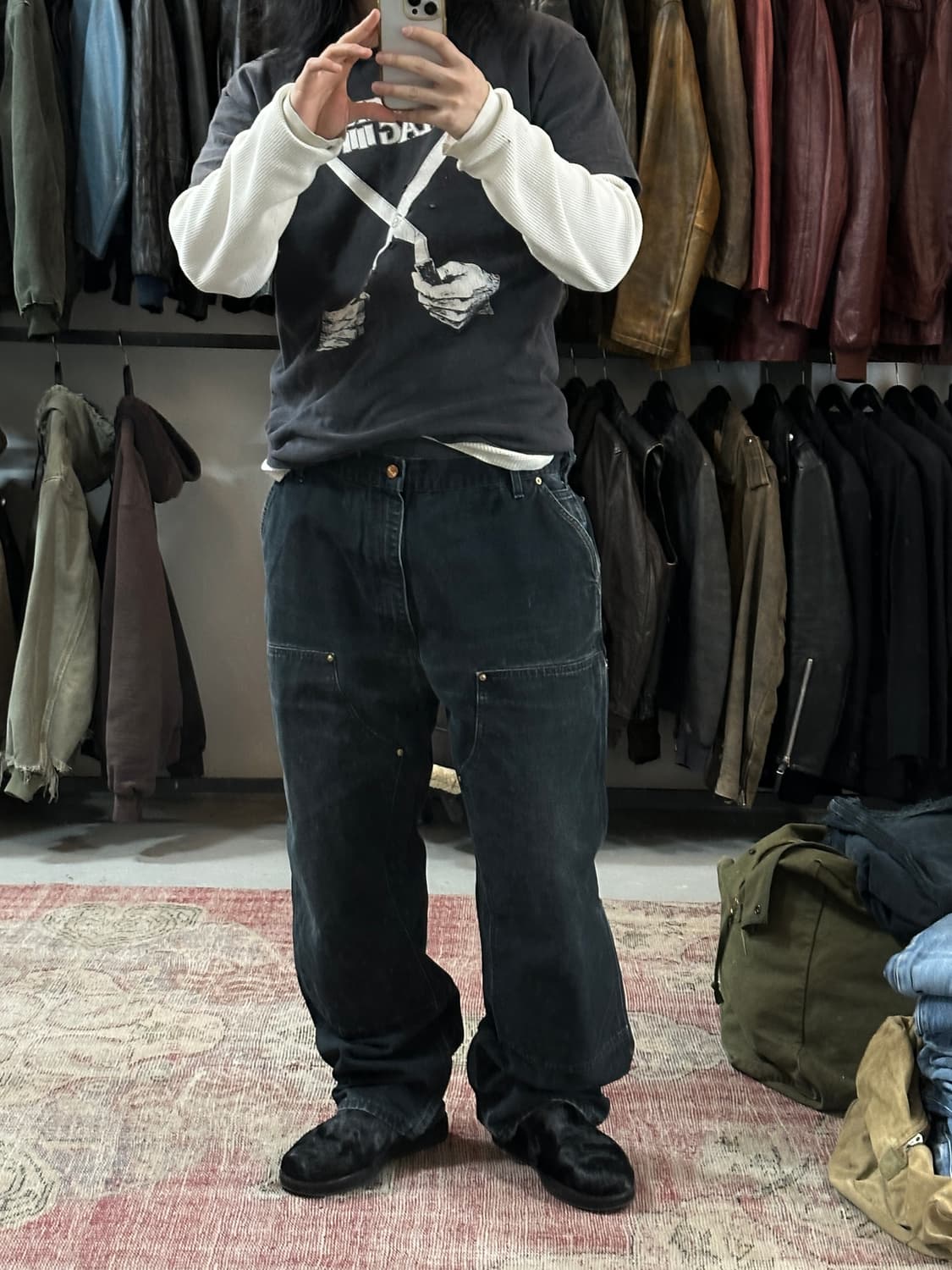 OG USA Made 칼하트 B01 더블니 팬츠 칼하트 썩블니 상품이미지2