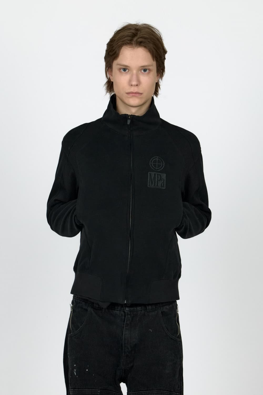 [L] 플라스틱 플로덕트 contrast zipped jacket 상품이미지1