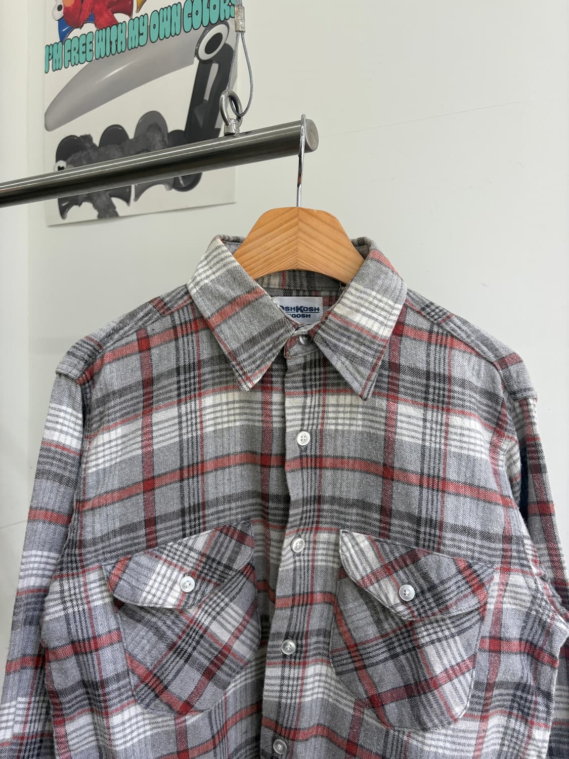 OSHKOSH B GOSH (Made in USA) 체크셔츠 상품이미지2