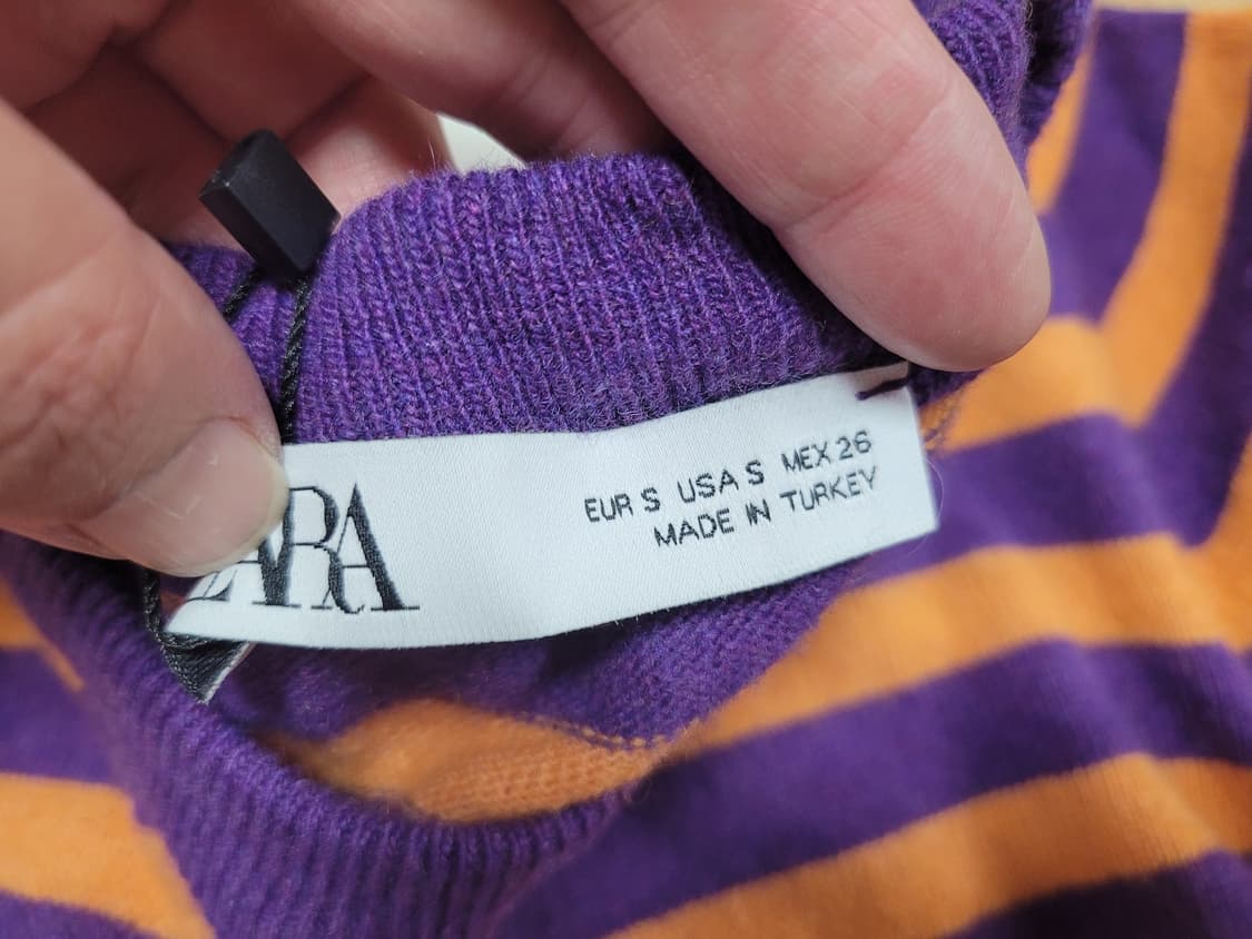 자라(ZARA) 캐시미어 울 스트라이프니트 55-66 새상품 상품이미지6