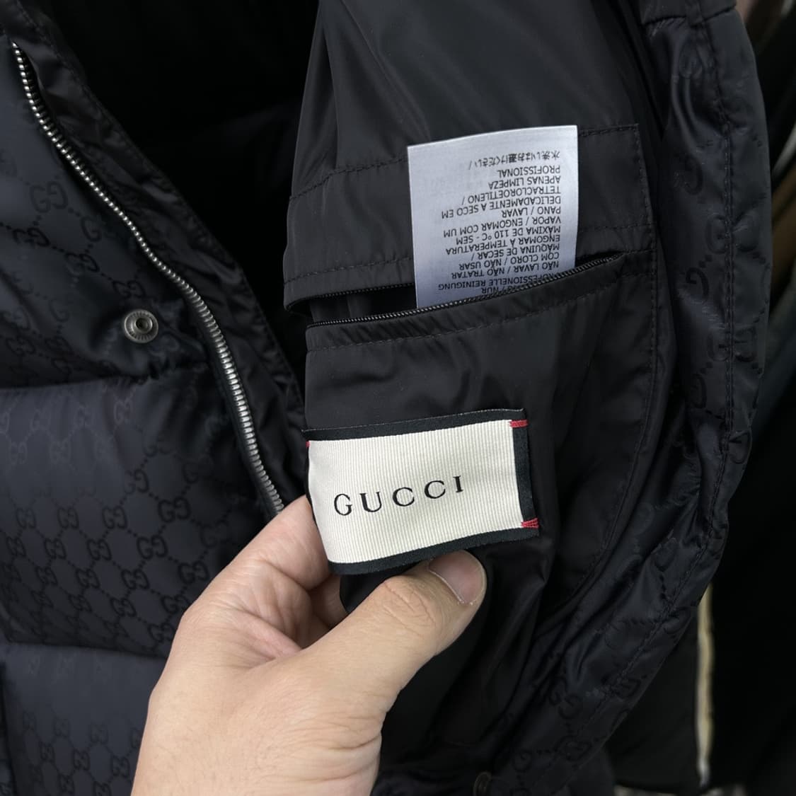 15275 - 구찌 GG 자카드 나일론 롱패딩 상품이미지7
