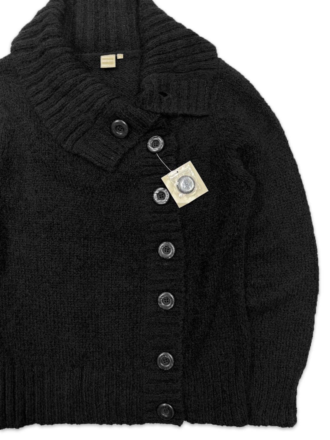 빈티지 블랙 사이드 단추 니트 상품이미지2