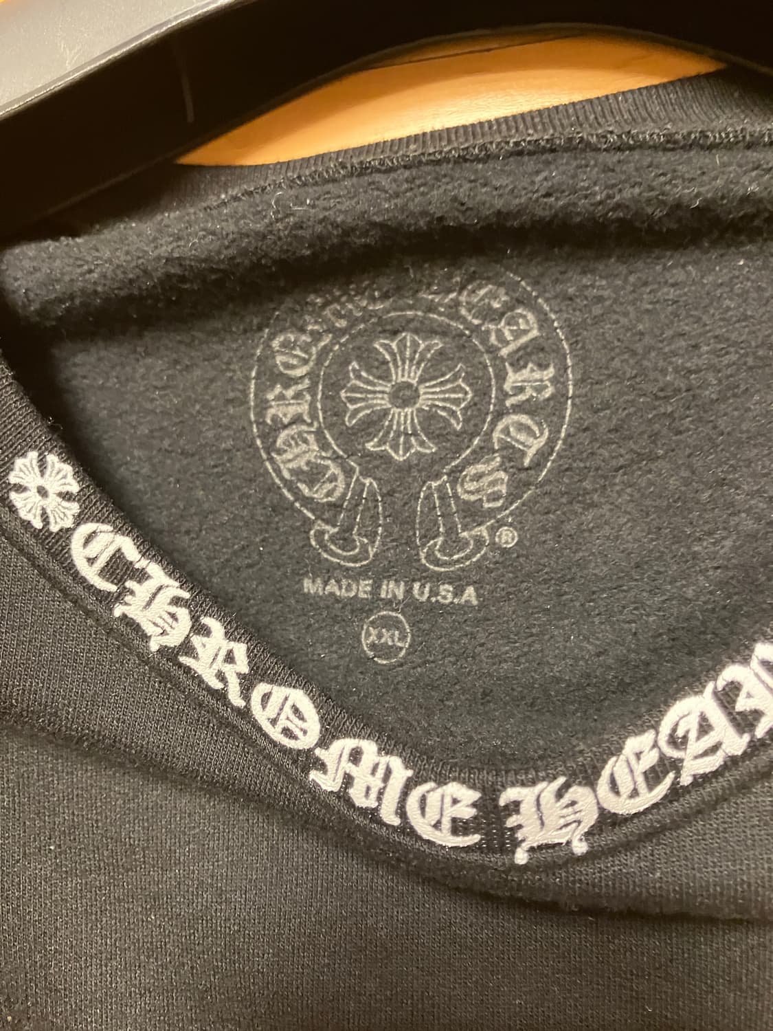 크롬하츠 넥로고 맨투맨 블랙 XXL 상품이미지4