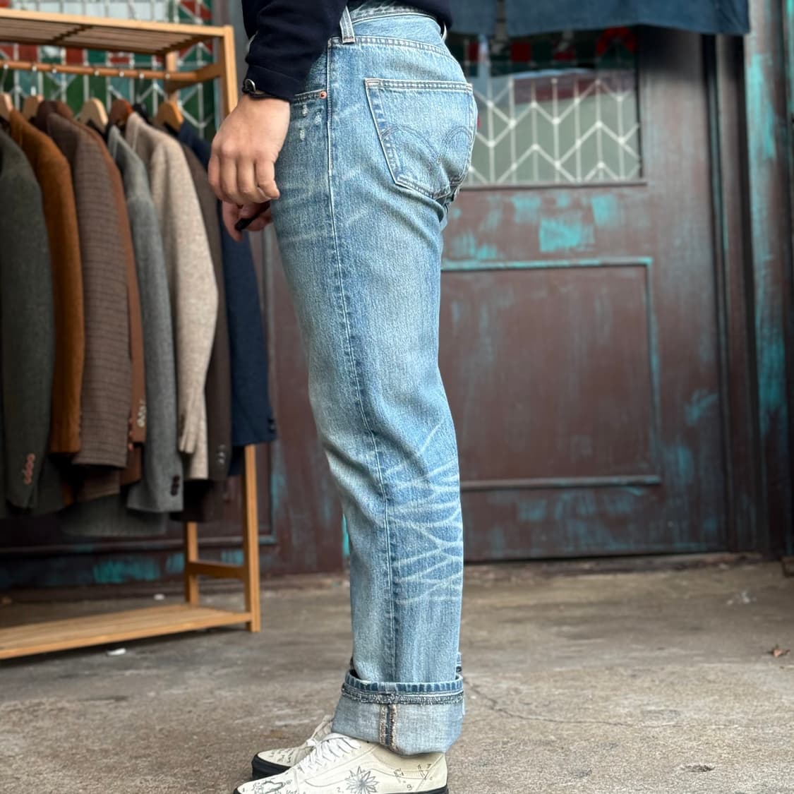 리바이스 501 스트레이트 핏 데님 팬츠 34 상품이미지8