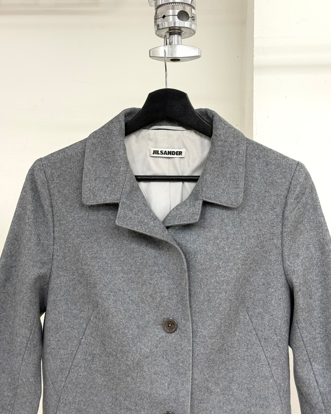 질 샌더 그레이 울 코트 상품이미지2