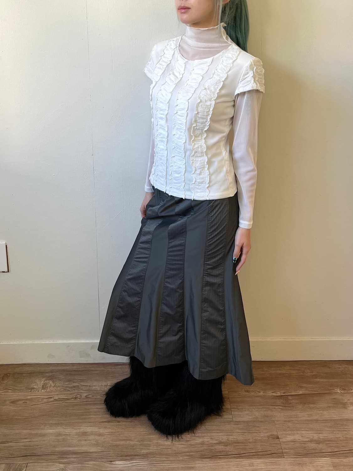 voyage 레이어드 시스루 터틀넥 상품이미지7