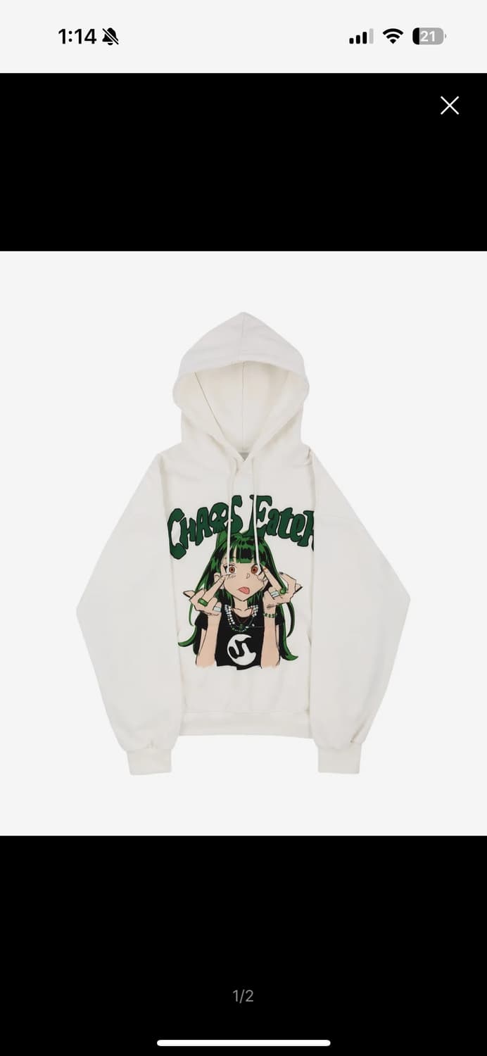 선데이오프클럽 Chaos Eater Heavy Terry Hoodie 상품이미지1