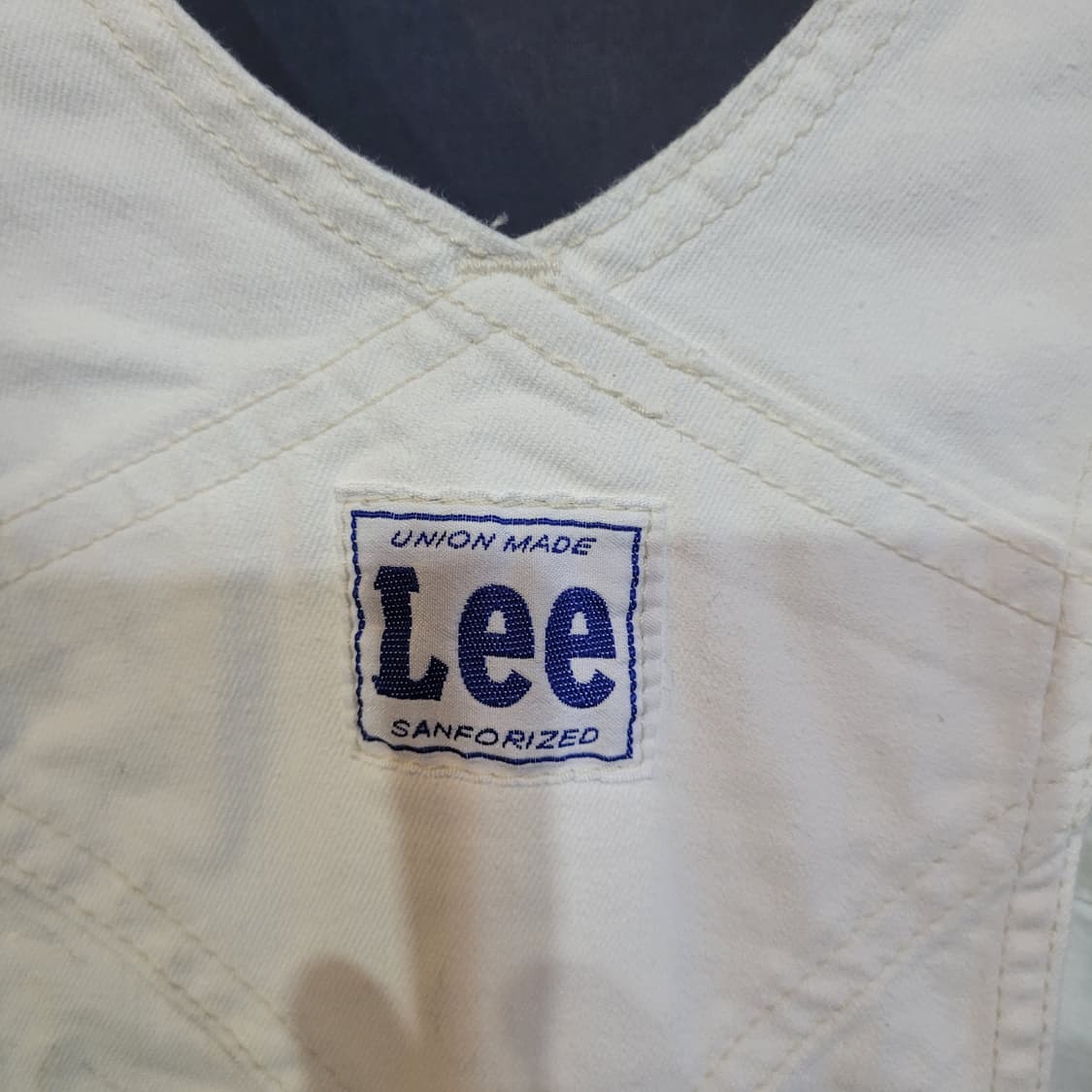 Lee 화이트 데님 오버롤 상품이미지6