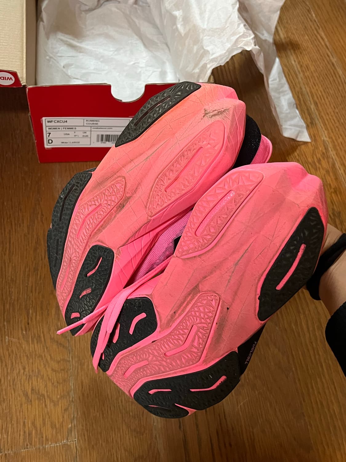 뉴발란스 퓨어셀 레벨 v4 D 울트라 핑크 240 러닝화 러닝 상품이미지6