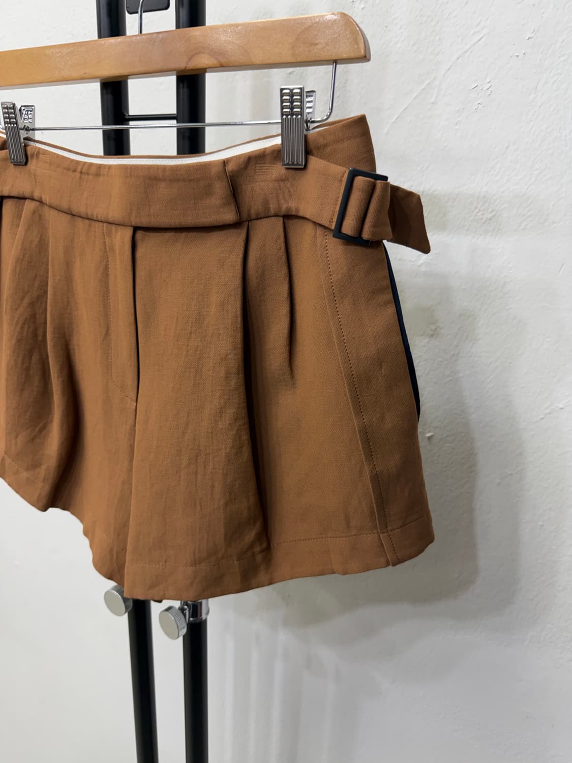 정품) 타임 한섬 브라운 숏팬츠 반바지 67(28) 상품이미지3