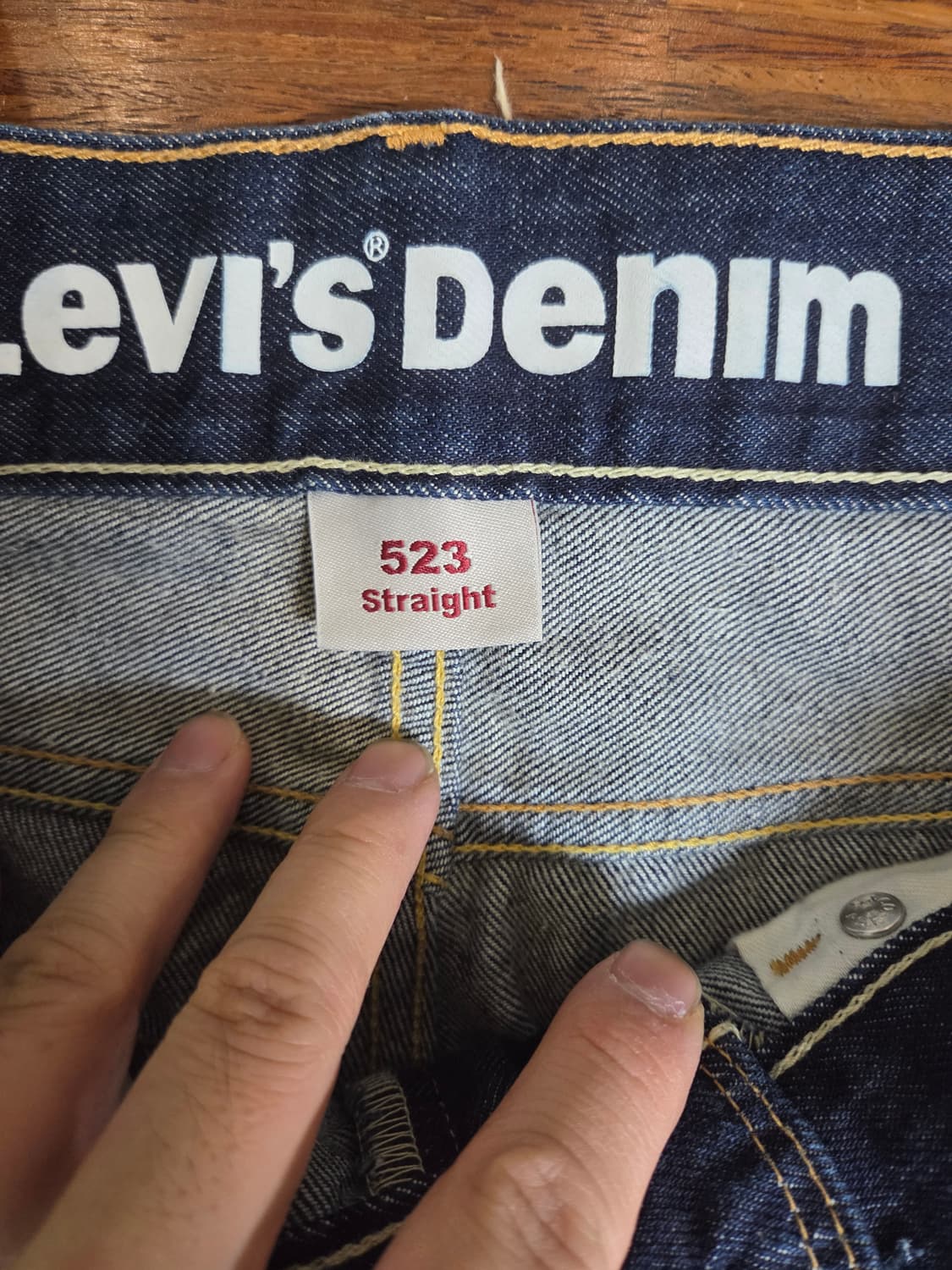 리바이스 523  스트레이트 생지 데님팬츠 32 상품이미지4