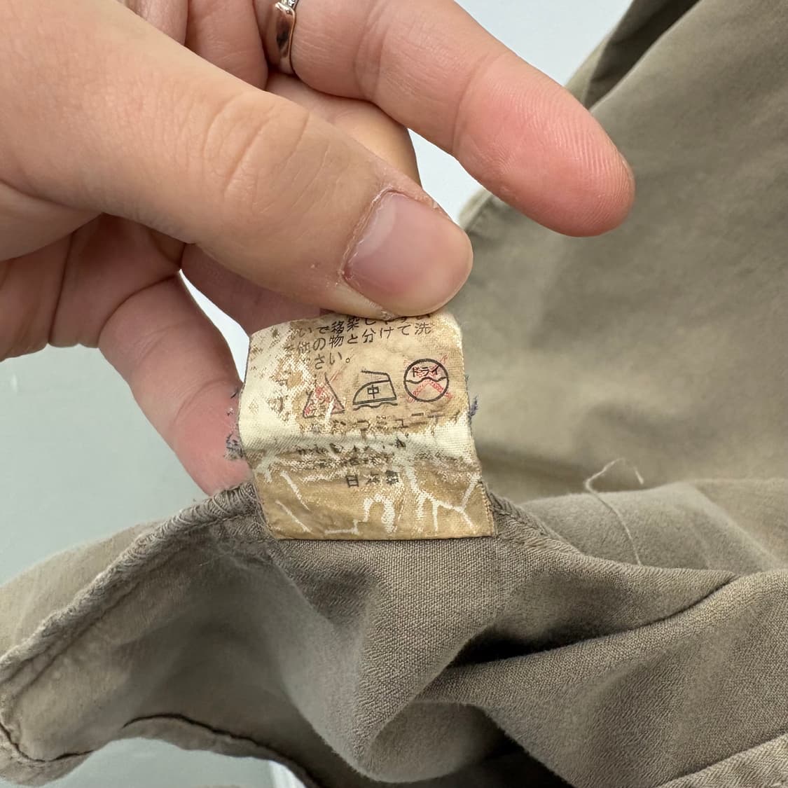 히스테릭 글래머 패치 셔츠 카키 남/S 상품이미지10