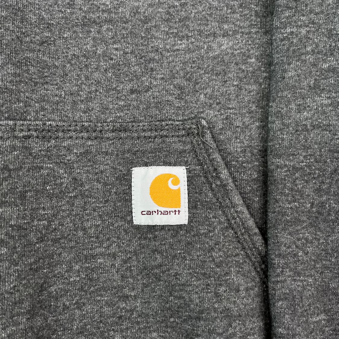 100 칼하트 WIP 로고 챠콜 후드티 상품이미지3