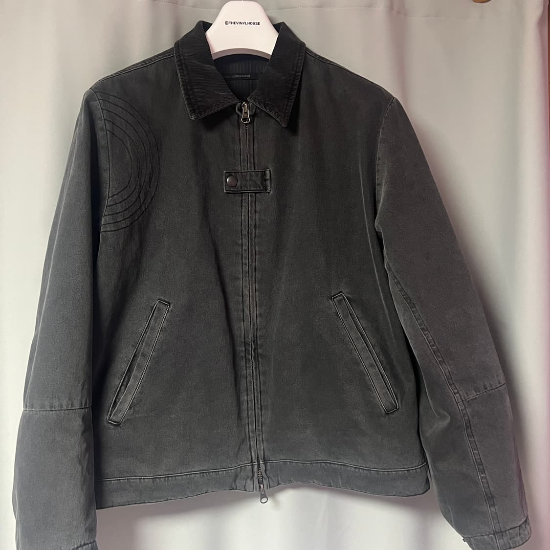 해칭룸 Denim Work Jacket Dyed Blue Grey 상품이미지3