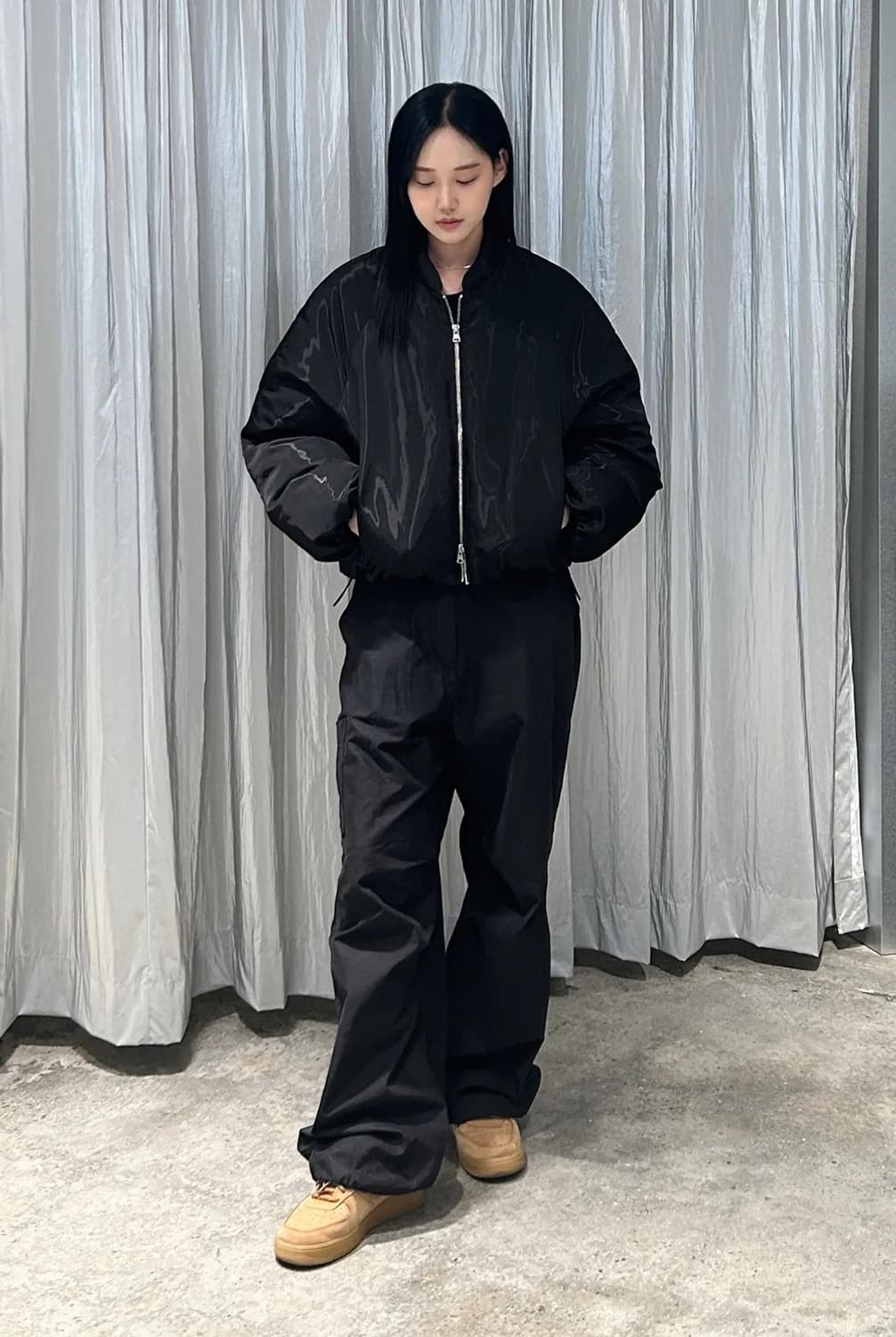 인사일런스 샤이닝 다운 자켓 (black, M) 상품이미지8