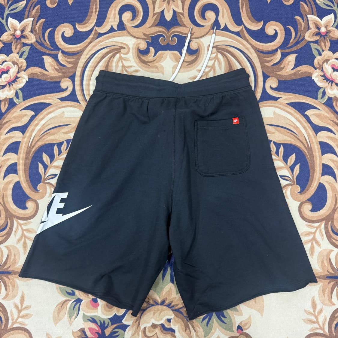 (L)나이키 Nike 코튼 빅로고 반바지(블랙,새상품) 상품이미지4