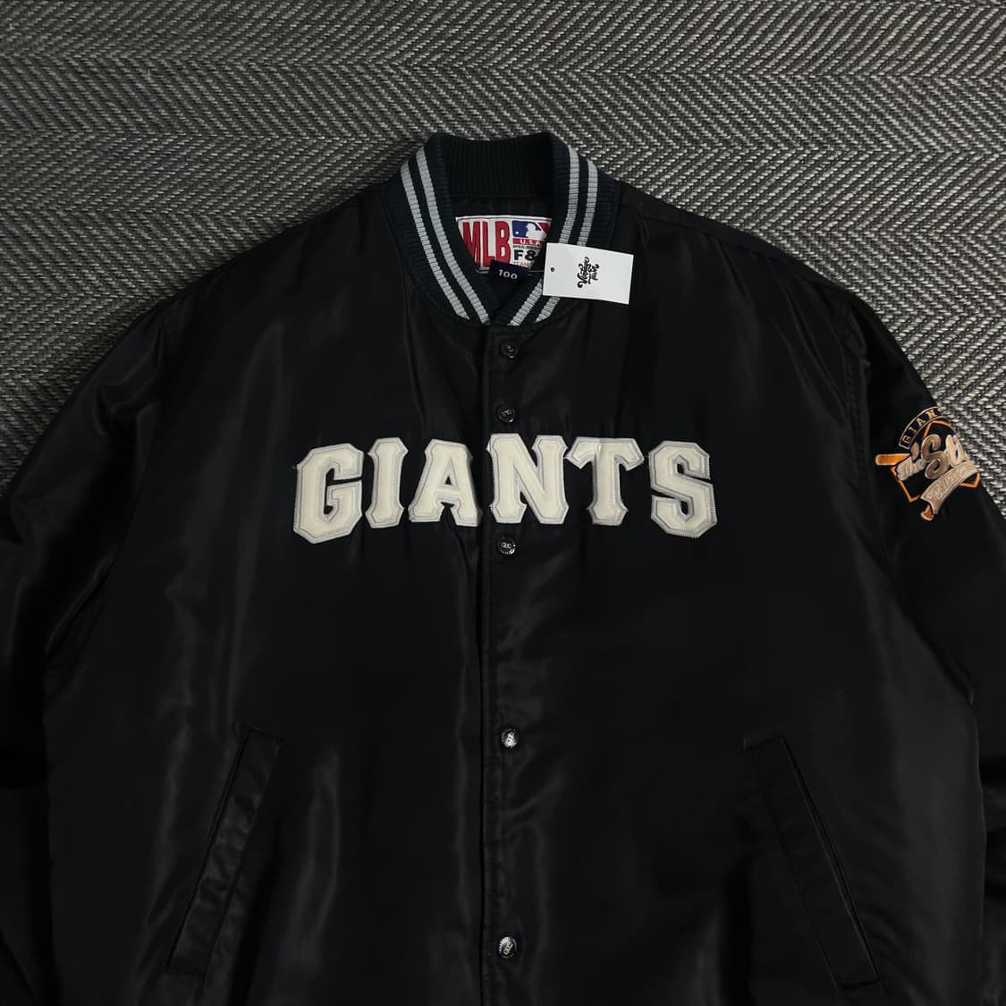 MLB 샌프란시스코 자이언츠 사틴 바시티 자켓o 3713 상품이미지4