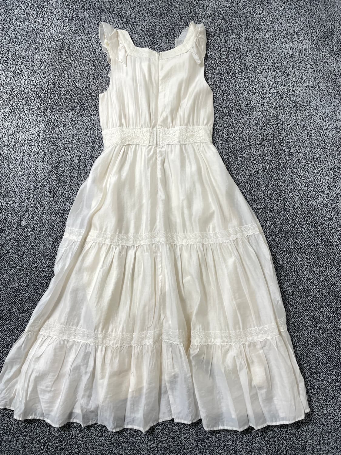 vinteちきゅ. 일본빈티지 Treat Ürself 민소매 레이스 원피스 상품이미지4