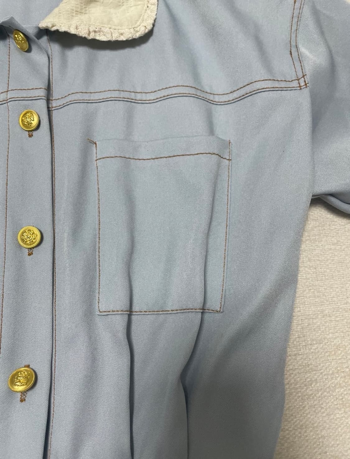 [새제품] 스카이블루 점프수트 free 상품이미지3