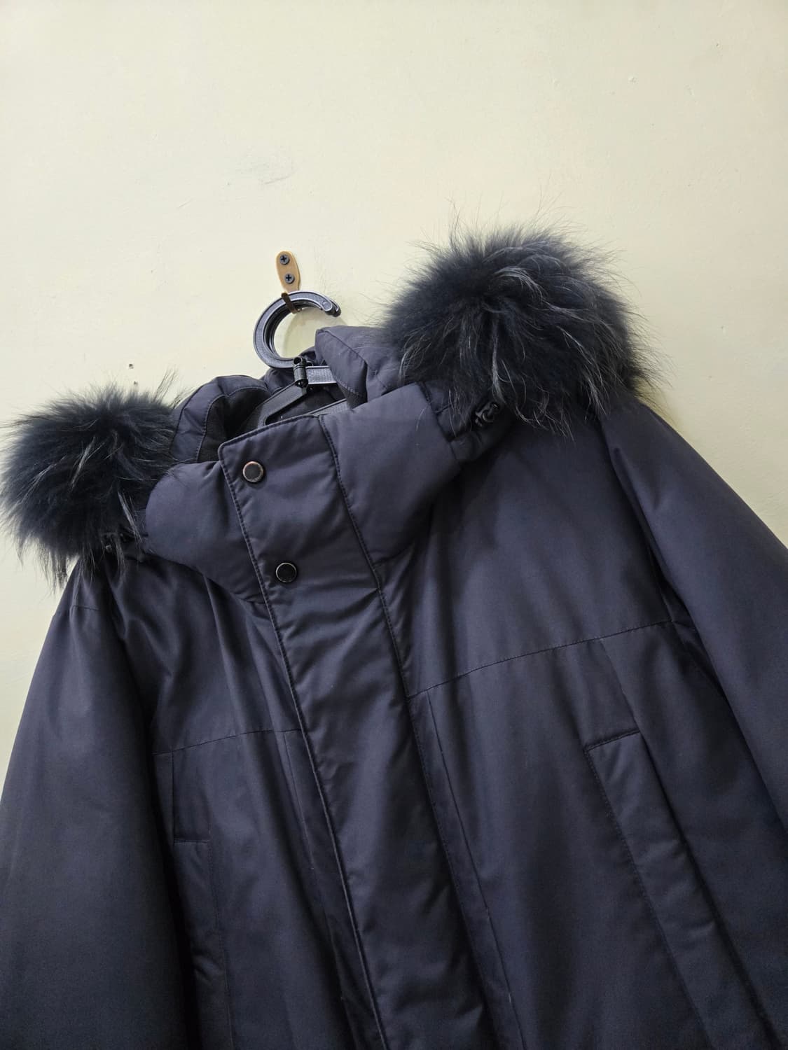 [지오투] GGIO2 프리미엄 구스다운 롱패딩 네이비 95 상품이미지2