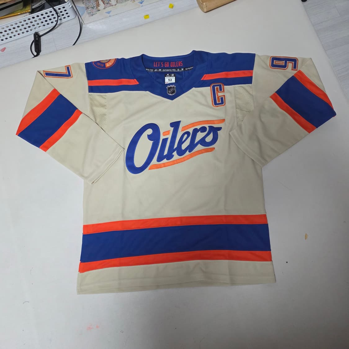 NHL 애드먼턴 오일러스 아이스 하키 져지 상품이미지1
