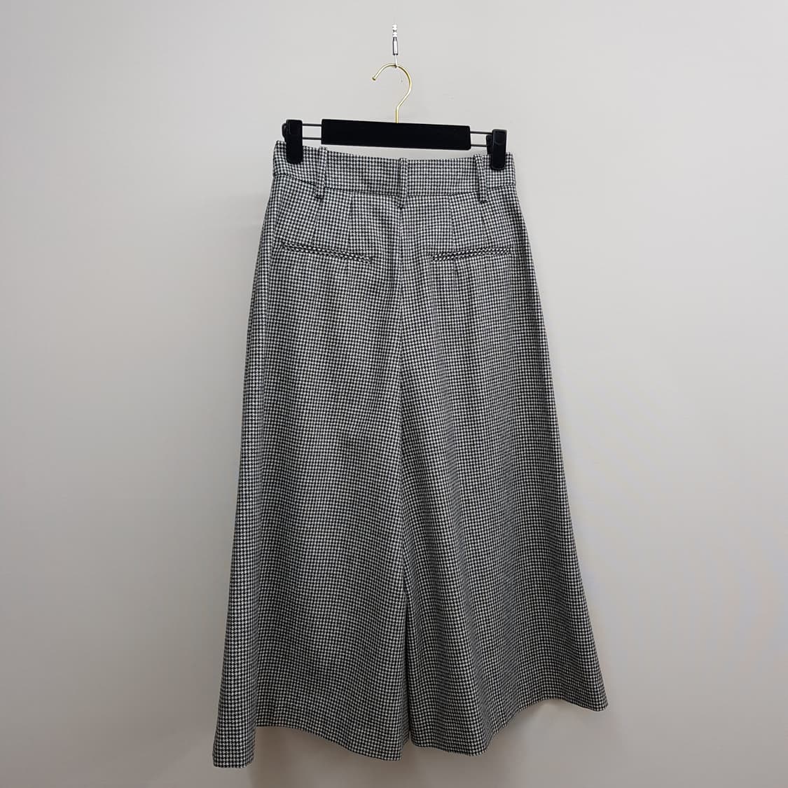 Della Lana 델라라나  하운드투스 와이드 7부 팬츠 55사이즈 상품이미지4
