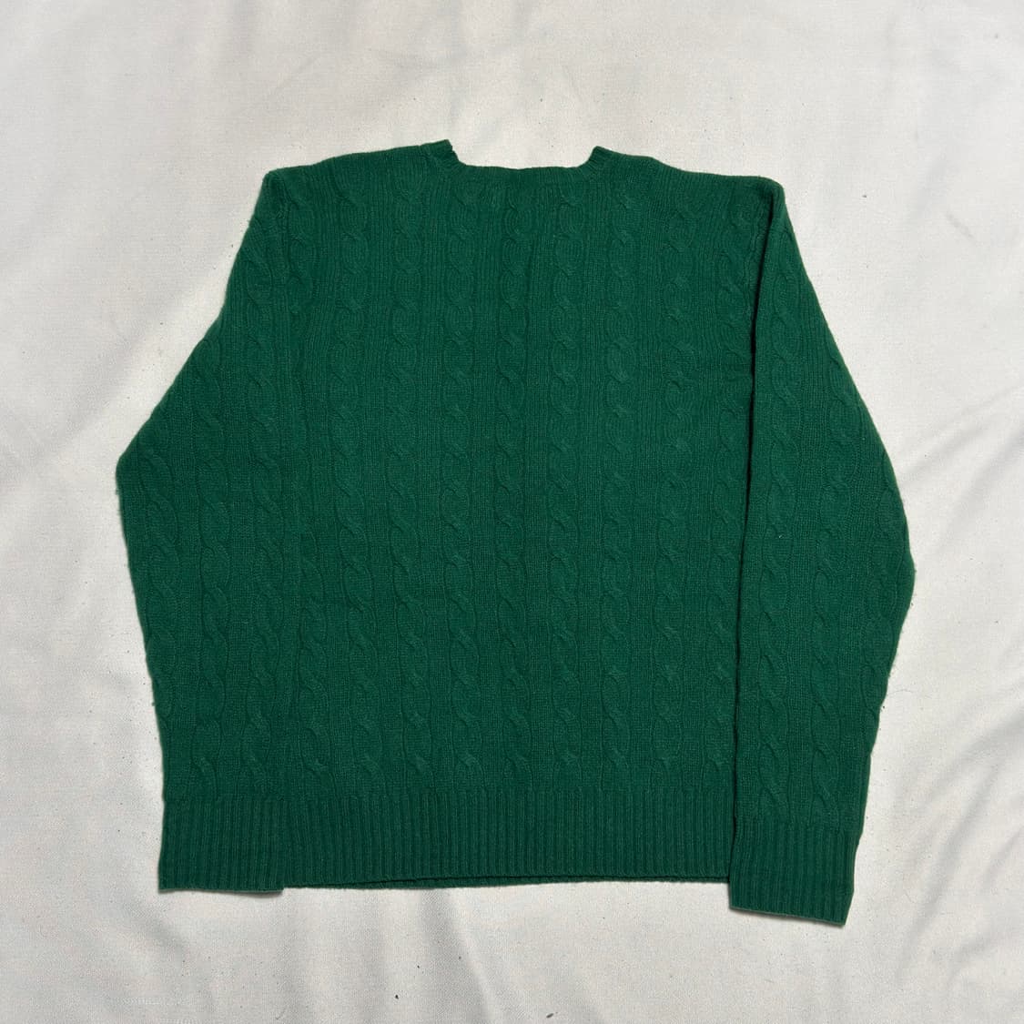 M 폴로랄프로렌 캐시미어 그린 케이블 니트 상품이미지3