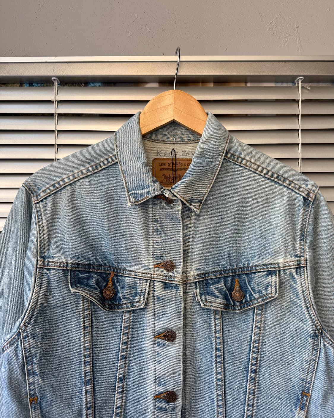 Levi's 90s usa 화이트라벨 데님 트러커 자켓 상품이미지2