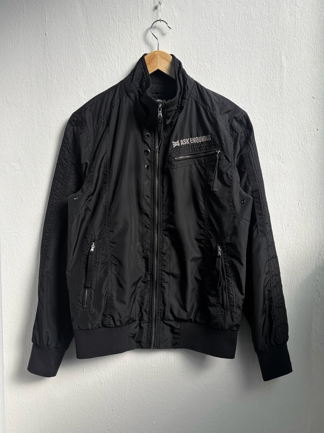 ASK Black Zip-Up Jacket 상품이미지4