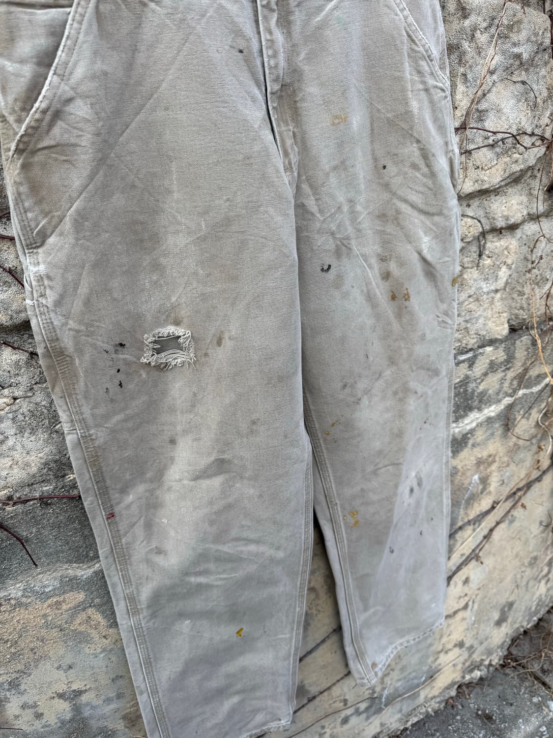 칼하트 빈티지 b11 des 하드페이딩 싱글니 카펜터 워크 팬츠 상품이미지4