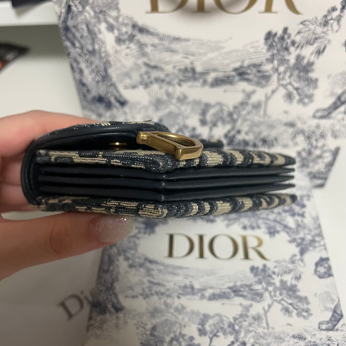 디올 오블리크 아코디언 지갑 상품이미지9