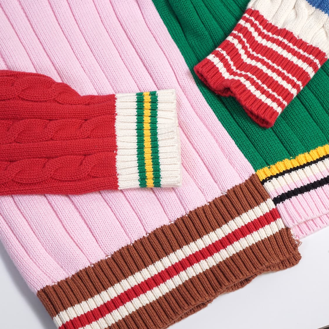 Outsiders Division 패턴 믹스 니트 상품이미지6